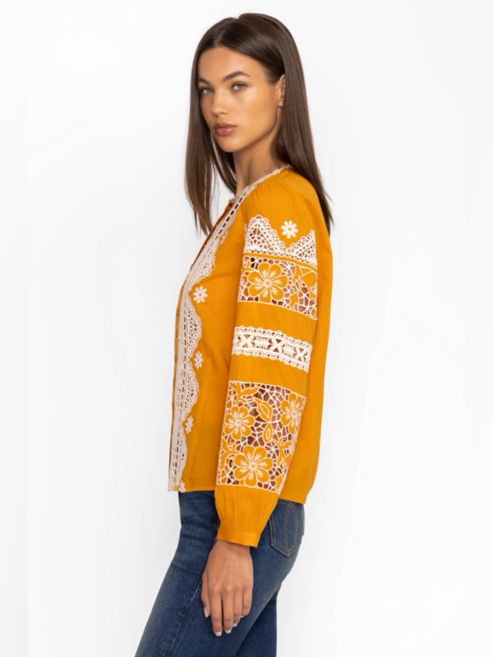 Johnny Was (Jade)  Ronnie Button Down Blouse - Picture 12 of 12